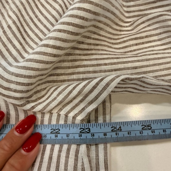 NWOT Tuckernuck Tan Stripe Embroidered Floral Callahan Shirt Dress – Medium - Picture 11 of 12